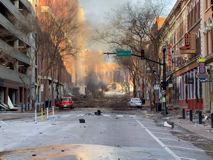 Explosión registrada en Nashville.