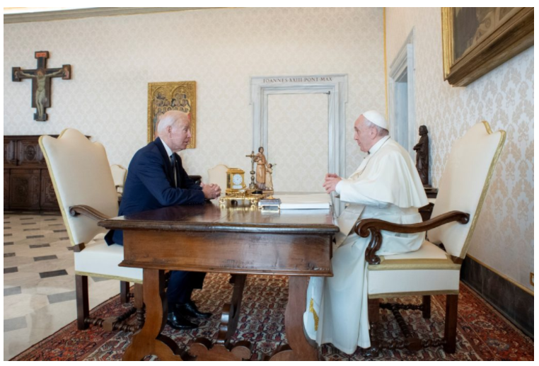 Biden evadió el tema del aborto en reunión con el papa Francisco
