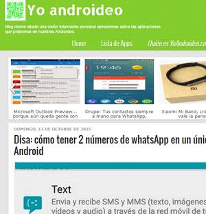 Analizando el blog android de Yoandroideo