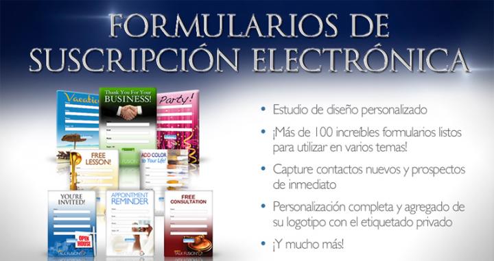 Formularios de suscripcion