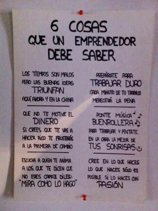 6 cosas que debe saber un Emprendedor